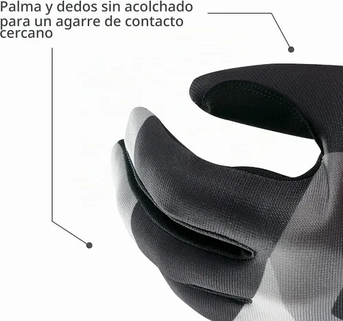 Vista 4 de Guantes de levantamiento de pesas Shield Protect para hombre, talla L, color negro