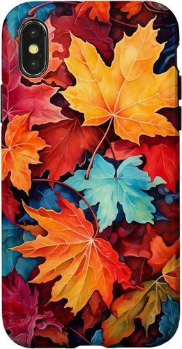 Vista 5 de Autumn Foliage Fall Leaves Case for iPhone 17