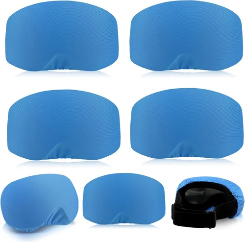 Vista 8 de Civaner 4 Piezas Funda para Gafas de Esquí y Snowboard, Funda para Gafas de Microfibra, Protección Contra Rayones y Polvo para Viajes