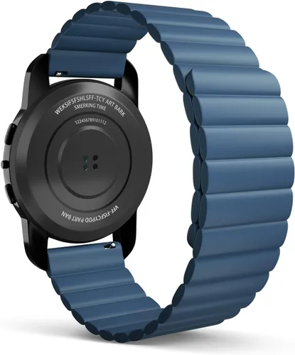 Vista 9 de Correa de reloj, correas magnéticas para reloj inteligente, correa de silicona de liberación rápida de 0.78 pulgadas para reloj inteligente