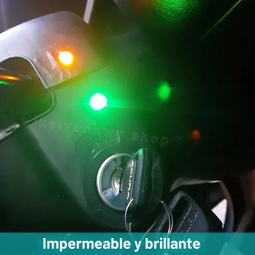 Vista 5 de Luz indicadora LED metálica de 6 mm, pequeña, 12 V, impermeable, lámpara de señal de 24 voltios, luces de salpicadero, precableada, eléctrica