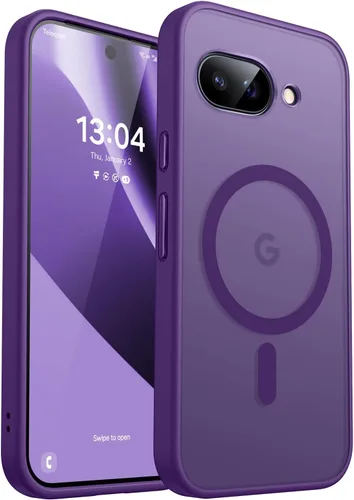 Vista 22 de CANSHN Funda magnética para Google Pixel 9 Pro XL (6.8 pulgadas), mejorada [protección completa de la cámara] [compatible con Magsafe]