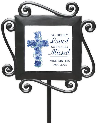 Vista 15 de GiftsForYouNow, estaca de jardín conmemorativa para mascota de hierro forjado, 28 x 8.5