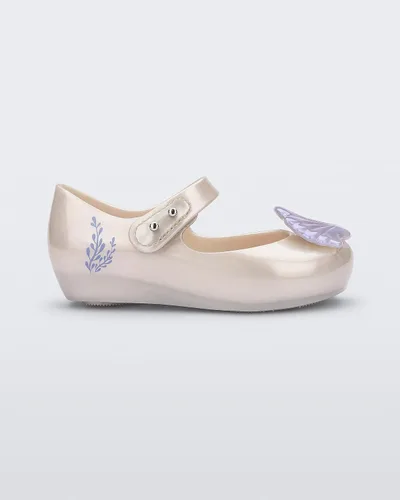Vista 6 de mini melissa Ultragirl Collection Mary Jane - Zapatos planos para niños pequeños y bebés, cómodos y lindos zapatos planos de gelatina con parte
