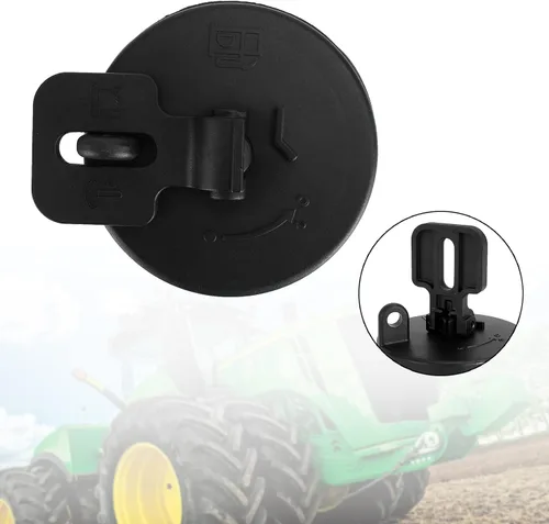 Vista 7 de Tapa del Tanque de Combustible Diesel AT323462 43843622 para Excavadora Hitachi Volvo John Deere negro