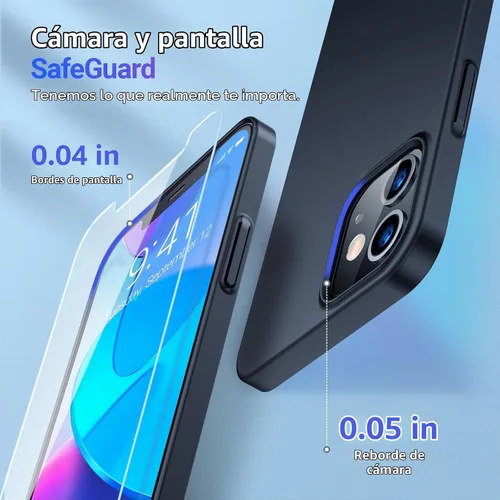 Vista 6 de TORRAS Funda Ajustada para iPhone 12 Case/para iPhone 12 Pro Case, Delgada pero Protectora, Cubierta de PC Duro Liviana Mate Anti-Rayones