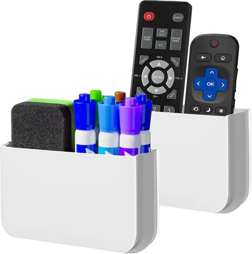 Vista 8 de Freewindo Magnetic Remote Control Holder Wall Mount, 2 Pack TV Remote Holder Wall Mount, Magnetic Pen Holders for Refrigerator, Whiteboard Marker