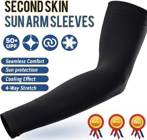 Vista 3 de GOUNOD Arm Sleeves for Men and Women Compression Sleeve to Cover Full Arm Sun Protection, UV Block for Sports and Outdoors