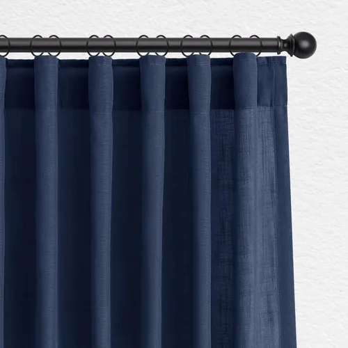 Vista 36 de Jowels Natural Linen Curtains 96 Inches Long 2 Panels for Living Room