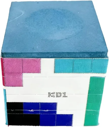 Vista 15 de Taco de billar premium para billar (cuadrado clásico, azul, 12 piezas)