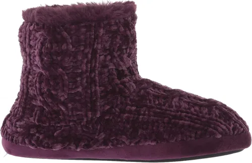Vista 6 de Dearfoams Women's Leah Marled Chenille Knit Bootie Slipper