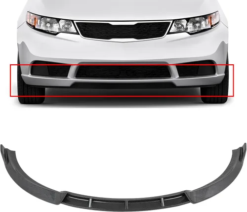 Vista 27 de SCITOO Alerón de borde de parachoques delantero mate negro para Ford Focus ST años 2013-2014 - Spoiler frontal de polipropileno