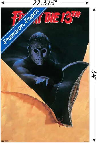 Vista 3 de Trends International Friday The 13th - Póster de pared de una hoja, 22.375 x 34 pulgadas, versión premium sin marco