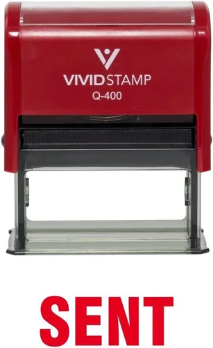 Vista 15 de Sent Self Inking Rubber Stamp (Black Ink) - Medium 2 Pack Negro