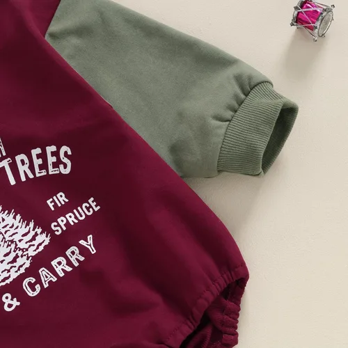 Vista 4 de Socutebabe Ropa de otoño para bebé niño, manga larga, sudadera con capucha de tablero de ajedrez, sudadera con capucha para mamá