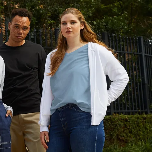 Vista 10 de Hanes EcoSmart - Sudadera con capucha y cremallera completa para mujer, cómoda sudadera con capucha para mujer