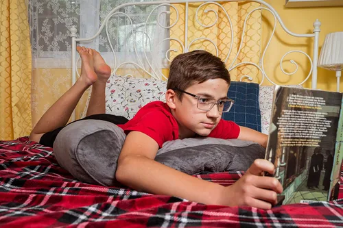 Vista 5 de Almohada de lectura para reposo en cama, cojín de apoyo para embarazo para silla de escritorio de oficina, almohada para reflujo ácido, dormir