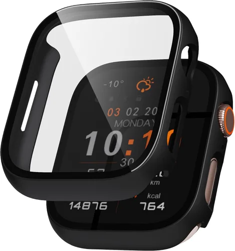 Vista 25 de Juego de 2 fundas de PC duro para Apple Watch SE 3 (2025) / SE2 / SE / Series 6/5/4, protector de pantalla de 40 mm, con protector de pantalla