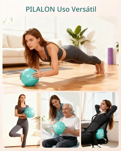 Vista 9 de Pilates Ring Set - Studio-Grade Anti-Deformation Pilates Kit - Pilates Equipment for Home Workout - 14'' Pilates Ring, Pilates Ball, 2 Dumbbells, 5