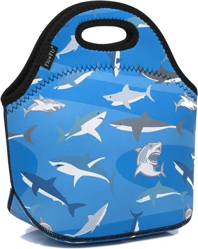 Vista 13 de FlowFly Lonchera de neopreno para niños, bolsa suave con aislamiento, mini hielera térmica para niños, niñas, hombres, mujeres, escuela, trabajo