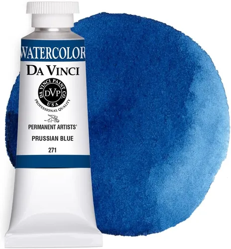 Vista 95 de DA VINCI PAINTS Pintura Acuarela Profesional para Artistas, Azul Cobalto, 15mL