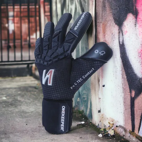 Vista 6 de ONEKEEPER C-TEC - Guantes de portero de nivel profesional para niños, jóvenes y adultos, guantes de portero de fútbol GK Látex de contacto