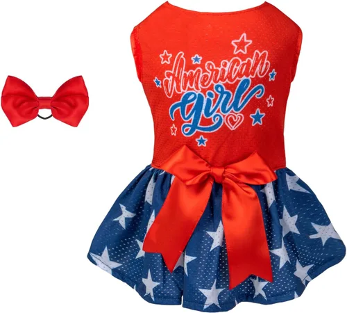Vista 18 de CuteBone Vestido de malla para perro, vestido de Halloween para cachorros, traje de verano para mascotas, moda de verano para perros pequeños, ropa