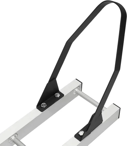 Vista 7 de Portador de motocicleta de 400 libras, soporte de aluminio para motocicleta con rampa de carga para motocicletas de cross, motocicleta