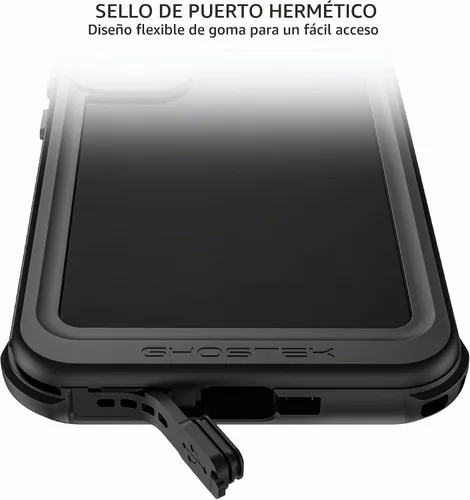 Vista 4 de Ghostek Nautical - Funda impermeable para Galaxy S23 con protector de pantalla y cámara, funda con clip para cinturón, protección resistente