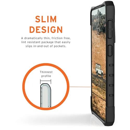 Vista 12 de URBAN ARMOR GEAR UAG - Funda protectora diseñada para Samsung Galaxy S21 Plus, color negro, resistente, ligera, delgada, a prueba de golpes