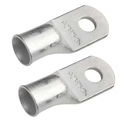 Vista 57 de SELTERM 5 piezas terminales de cable de cobre estañado 1/0 AWG perno de 1/2", extremos de cable de batería, terminales de anillo, conectores