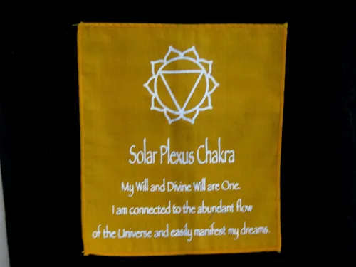 Vista 7 de OMA Bandera para colgar en la pared de meditación de 7 chakras, bandera de oración, budista tibetano, equilibrio, colgante, grande, 60 pulgadas