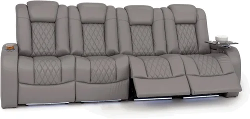 Vista 57 de Seatcraft Asientos de cine en casa Virtuoso LT Tawny Single reclinable Leonado