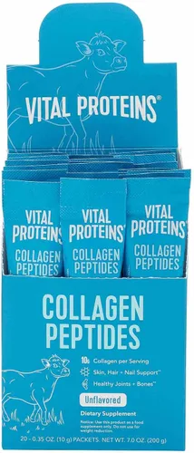 Vista 2 de Vital Proteins Caja de péptidos de colágeno de 20 quilates, 0.35 onzas