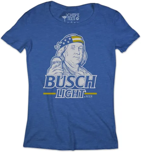 Vista 2 de Busch Ben Franklin Drinking 4th of July Camiseta