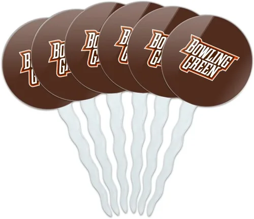 Vista 284 de Abilene Christian - Juego de 6 palillos para cupcakes con logotipo secundario