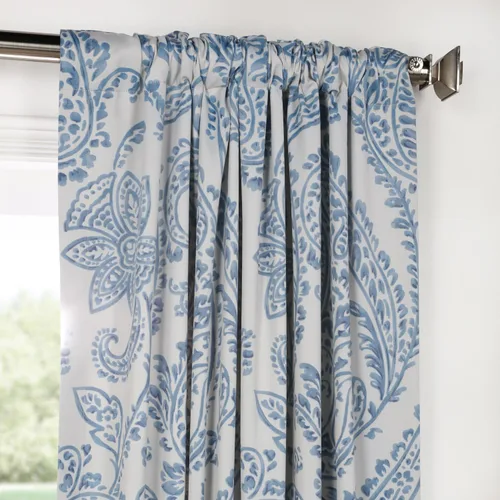 Vista 4 de HPD Half Price Drapes Cortinas impresas que oscurecen la habitación para dormitorio, sala de estar 50 X 63 pulgadas (1 panel), BOCH-KC16072-63, Tea