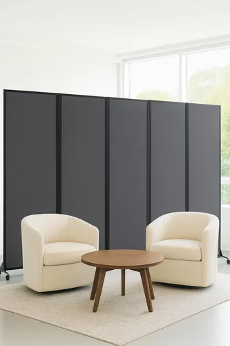Vista 7 de Versare Easy Wall - Divisor de habitación plegable Particiones de oficina independientes Divisores de aula Ruedas de bloqueo Separador