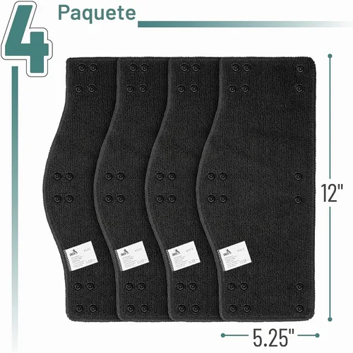 Vista 2 de UNCO - Vinchas antisudor para casco, 4 piezas, Negro, Forro para casco, Accesorios para casco, Vinchas para sombreros, Vinchas antisudor para casco
