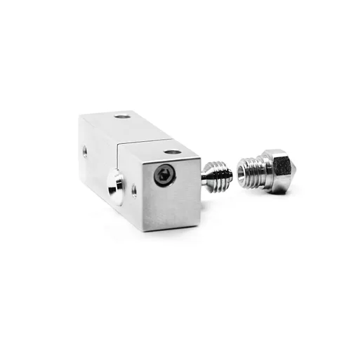 Vista 2 de Microswiss - Hotend de metal con bloque de enfriamiento ranurado para Wanhao i3 con boquilla de 0.024 in