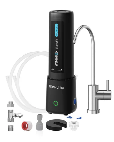 Vista 12 de Waterdrop 10UA - Sistema de filtro de agua para debajo del fregadero, reduce PFAS, PFOA/PFOS, plomo, cloro, mal sabor y olor, filtro de agua