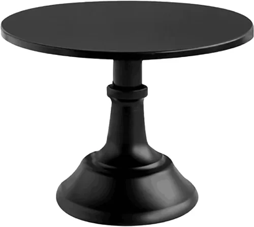 Vista 9 de Tnfeeon Soporte redondo para tartas, base más ancha, fácil de exhibir para aniversarios (negro)