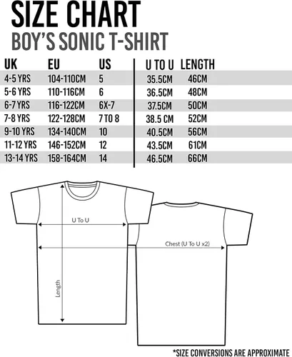 Vista 7 de Sonic The Hedgehog Camiseta de manga corta negra para niños