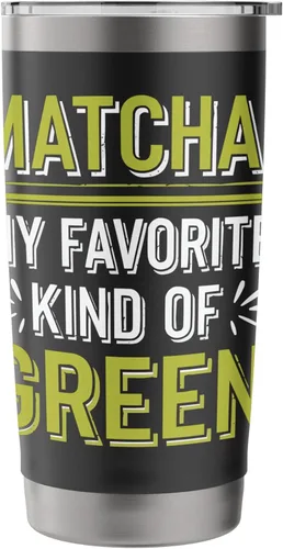 Vista 3 de Matcha Green Tea Lover Japón Matcha Tea Drinker Vaso aislado de acero inoxidable