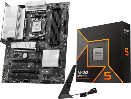 Vista 13 de Micro Center Procesador AMD 7600X con placa base WiFi MSI B850 Gaming PRO AMD Ryzen 5 7600X + MSI B850 GAMING PRO WIFI6E
