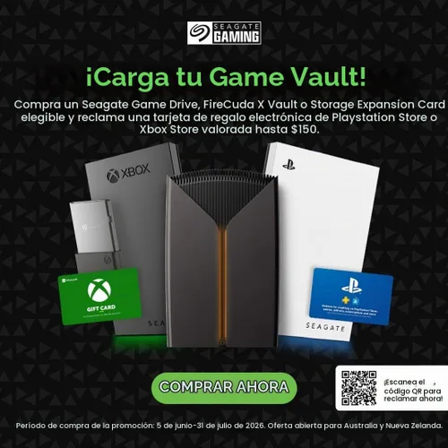 Vista 2 de Seagate Game Drive PS4/PS5, 5TB, Disco duro externo portátil, 2.5 pulgadas, USB 3.0, blanco, LED azul, Plug and Play, Modelo: STLV5000200