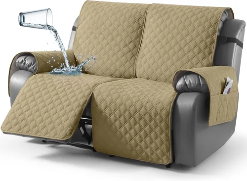 Vista 10 de TAOCOCO - Funda antideslizante para silla reclinable, funda para sofá, funda para silla reclinable pequeña con correas elásticas, protector