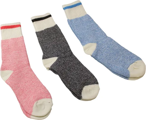 Vista 3 de 3 pares de calcetines para botas de mujer para todo tipo de clima mezcla de calcetines