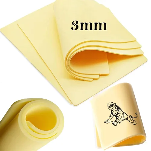 Vista 2 de Piel falsa de tatuaje, Urknall 3 piezas de piel de tatuaje de silicona pura de 0.098 in de grosor, piel de tatuaje de doble cara, piel de tatuaje