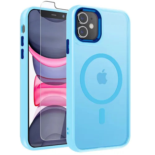 Vista 8 de WRJ Funda magnética mate para iPhone Air de 6.5 pulgadas, [compatible con Magsafe] [protección contra caídas de grado militar], delgada Negro